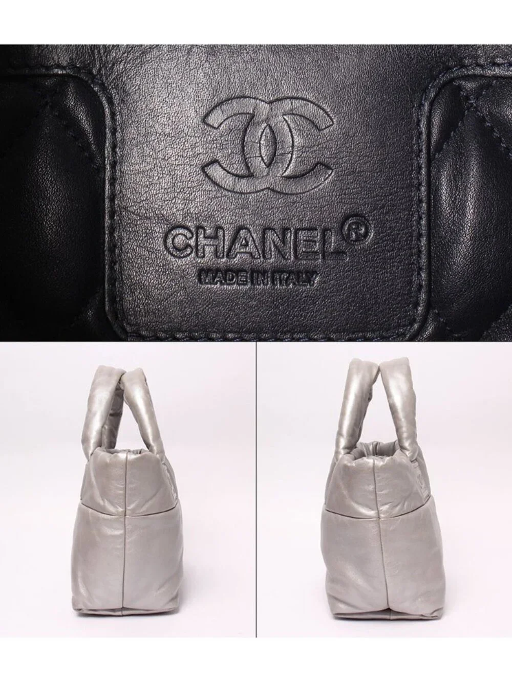 Chanel Tote Silver Coco Cocoon